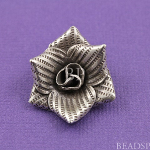 Thai Hill Tribe 3D Flower Charm,  (HT 8020 (58)) - Beadspoint