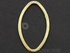 Gold Vermeil Flat Marquise Earring Component, (VM/6591/20x35)