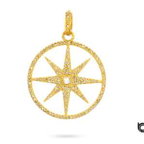 Pave Diamond Starshine Pendant, (DPM-1164)