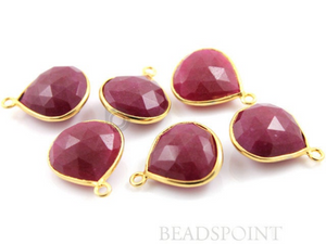Dyed Ruby Faceted Bezel, ( BZC5005) - Beadspoint