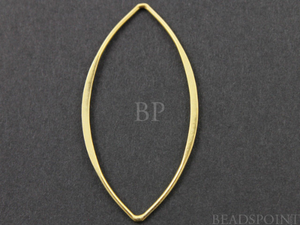 Gold Vermeil Marquise Shape Component, (VM/690/40x20) - Beadspoint