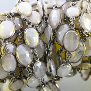 Mystic Brown Moonstone Faceted Oval Chain, (BZC-BMNS-02) - Beadspoint