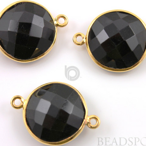 Black Onyx Coin Bezel, (BZC7230) - Beadspoint