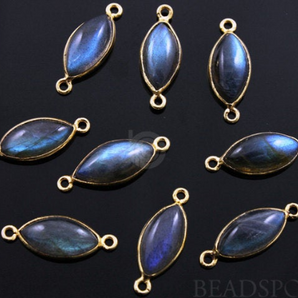 Labradorite Bezel Marquise Bezel, (LABMARQ01) - Beadspoint