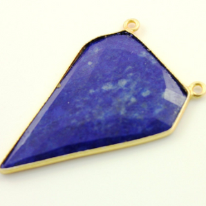 Lapis Small Arrow head Bezel, Gold Vermeil (LPS/23X34) - Beadspoint