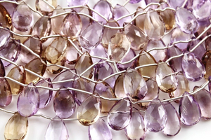 Ametrine Faceted Pear Drop,  (AME/PR/10x16) - Beadspoint
