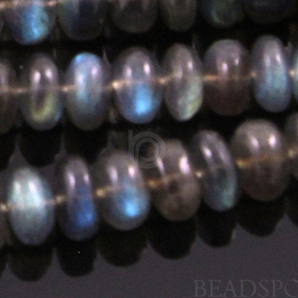 Labradorite Micro Faceted Rondelles,(LAB7Frndl) - Beadspoint