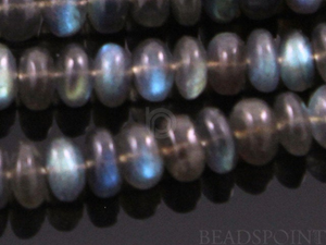 Labradorite Micro Faceted Rondelles,(LAB7Frndl) - Beadspoint