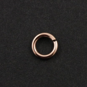 Rose Gold Filled 18 GA Open Jump Round Ring, (RG/JR18/6O) - Beadspoint