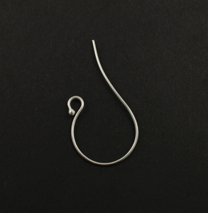Hill Tribe Thai Silver Ear Wire w/Ball, (8052-TH) - Beadspoint