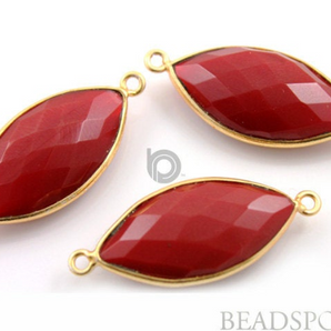 Red Onyx Bezel Marquise, (BZC3016) - Beadspoint