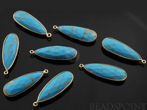 Turquoise Pear Drop Bezel, (BZC7123) - Beadspoint
