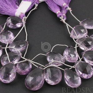 Pink Amethyst Faceted Tear Drops,  (PAM14x19-16x22TEAR) - Beadspoint