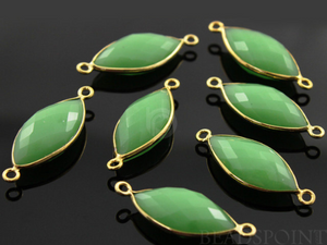 Chrysoprase Faceted Marquise Bezel, (BZC3011) - Beadspoint