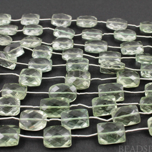 Green Amethyst Medium Micro faceted Chicklets, (GAMmedchic) - Beadspoint