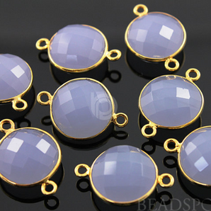 Lavender Coin Faceted Bezel, (BZC7259) - Beadspoint