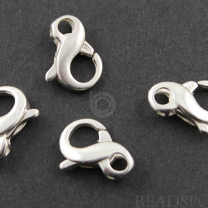 Sterling Silver Figure Eight Lobster Clasp-10 Pieces, (SS/867) - Beadspoint