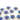 Sapphire Chalcedony Faceted Cushion Connector,(BZC3037) - Beadspoint