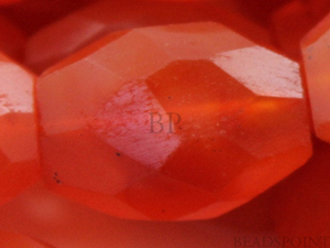 Carnelian Faceted Ovals Beads,  (CAR8x10Foval) - Beadspoint