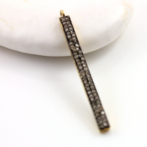 Pave Diamond Bar Pendant, (DCH/CR144) - Beadspoint