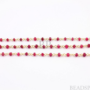 Ruby Wire Wire Wrapped Rosary,RS-RUB-102 - Beadspoint