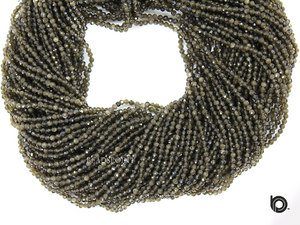 Cats Eye Micro Faceted Rondelle Beads (CTSEYE-2.5FRNDL) - Beadspoint