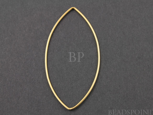 Gold Vermeil Marquise Link, 2 PIECES. (VM/695/25x52) - Beadspoint