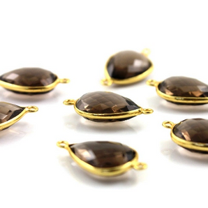 Smokey Quartz Pear Bezel,  (BZC6900-C) - Beadspoint