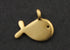 24K Gold Vermeil Over Sterling Silver Baby Fish Charm  -- VM/CH7/CR42