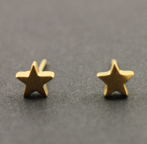 24K Gold Vermeil Over Sterling Silver Galaxy Earrings -- VM-EAS-001 - Beadspoint