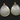 Chalcedony Faceted Pear Bezel, Gold Vermeil, 20x25 mm (BZCT/1002) - Beadspoint