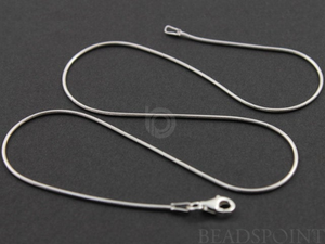 Sterling Silver Finished Snake Neck Chain, (SNK025-18) - Beadspoint
