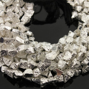 Pyrite Silver Colored Metallic Gemstone (PYR/Raw/7x11(S)) - Beadspoint