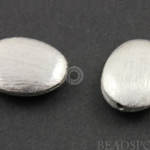 Sterling Silver Oval Spacer Bead, (BR/6232/11x15) - Beadspoint