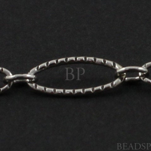 Sterling Silver Elongated Ovals Cable Chain ,(SS-1023K3-OX (129) - Beadspoint