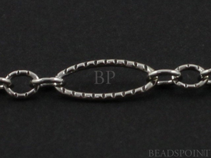 Sterling Silver Elongated Ovals Cable Chain ,(SS-1023K3-OX (129) - Beadspoint