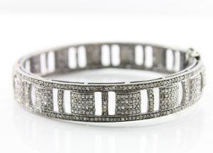 Pave Diamond Bangle Bracelet, (Bangle-041) - Beadspoint
