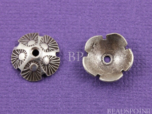 Hill Tribe Karen Silver Bead Cap 12 mm, HT 40035 (90) - Beadspoint