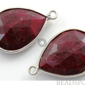 Dyed Ruby Faceted Baby Pear, (SSBZC7288) - Beadspoint