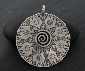 Hill Tribe Karen Silver Talisman Charm, (HT-3004) - Beadspoint