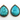 Turquoise Bar Set in White Sapphire, (TURQ/WTZ/28x26) - Beadspoint