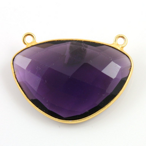 Amethyst Facteted Fancy Bezel, (BZC9055/AM) - Beadspoint