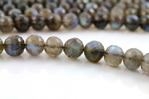 Labradorite Faceted Round Drop,  (LAB/RD/8-10) - Beadspoint