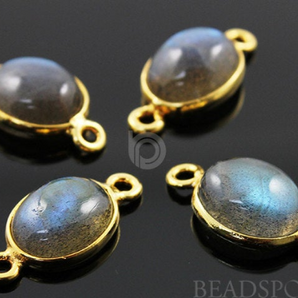 Labradorite Smooth Oval Bezel, (LABC005) - Beadspoint