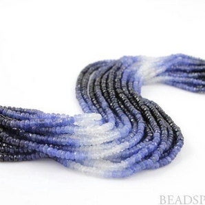 Blue Sapphire Shaded Roundels High Quality, SPHMICFRNDL(BMU) - Beadspoint