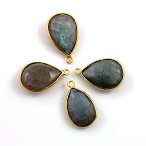 Labradorite Faceted Pear Bezel, (BZCT2502) - Beadspoint