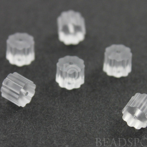 Clear Plastic Rubber Stopper 3x3.5mm,  (SS/729) - Beadspoint