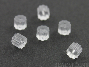 Clear Plastic Rubber Stopper 3x3.5mm,  (SS/729) - Beadspoint