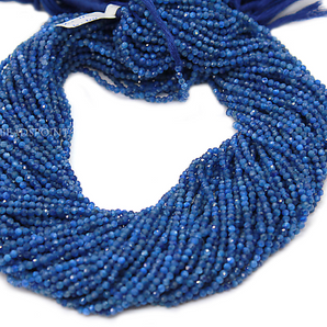 Blue Kynite Faceted Rondelle Beads, (KYNT-2.5-FRNDL) - Beadspoint