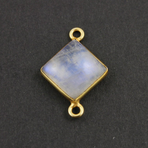 Rainbow Moonstone Faceted Cushion Bezel, (BZCT1200-B) - Beadspoint